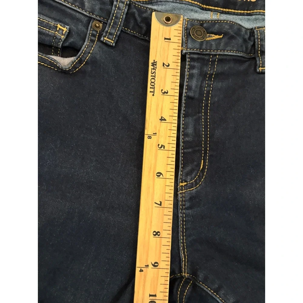 Michael Kors Izzy Cropped Skinny Jeans Dark Wash Blue Denim Womens Size 10